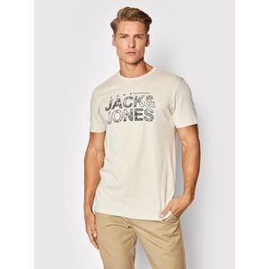 Jack&Jones Tričko Thad 12193708 Béžová Regular Fit vyobraziť