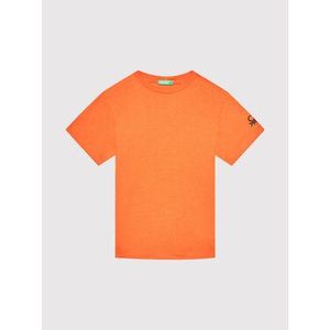 United Colors Of Benetton Tričko 3I1XC13E1 Oranžová Regular Fit vyobraziť