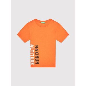 United Colors Of Benetton Tričko 3096C1526 Oranžová Regular Fit vyobraziť