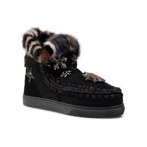 Mou Topánky Eskimo Sneaker Star Patch&Mink FW111006A Čierna vyobraziť