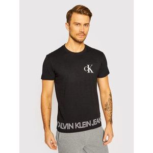 Calvin Klein Jeans Tričko J30J316457 Čierna Regular Fit vyobraziť