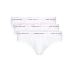 Dsquared2 Underwear Súprava 3 kusov slipov DCX610040 Biela vyobraziť