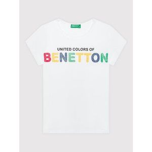 United Colors Of Benetton Tričko 3096C1539 Biela Regular Fit vyobraziť