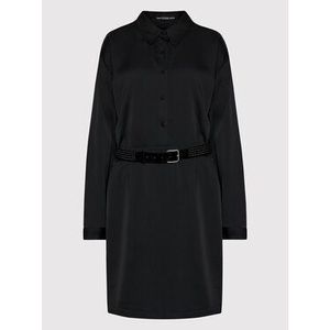 Guess Košeľové šaty Dominique W1BK00 WE562 Čierna Regular Fit vyobraziť