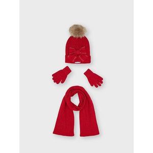 Mayoral Sada čiapka, šál a rukavice 10155 Červená vyobraziť