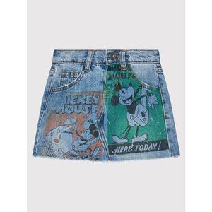 Desigual Sukňa DISNEY Vintage Mickey 21WGFD02 Tmavomodrá Regular Fit vyobraziť