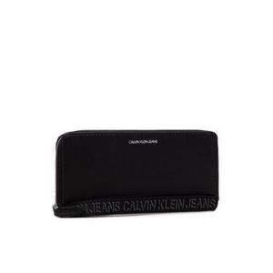 Calvin Klein Jeans Veľká dámska peňaženka Trapezoid Shadow Z/A W/Wristlet K60K608404 Čierna vyobraziť
