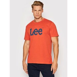 Lee Tričko Wobbly Logo L65QA Oranžová Regular Fit vyobraziť