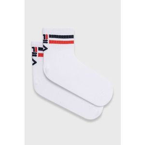 Ponožky Fila (3-pak) dámske, biela farba vyobraziť