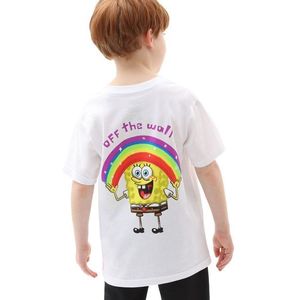 Detské tričko Vans x Spongebob biela farba, s potlačou vyobraziť