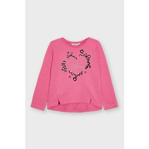 Detské tričko s dlhým rukávom Mayoral ružová farba vyobraziť