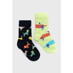 Detské ponožky Happy Socks Kids Dogs (2-Pack) vyobraziť