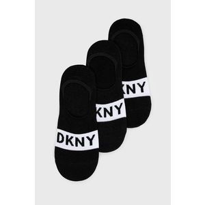 Ponožky Dkny (3-pack) pánske, čierna farba vyobraziť