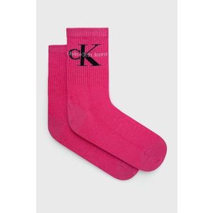Ponožky Calvin Klein Jeans dámske, ružová farba vyobraziť