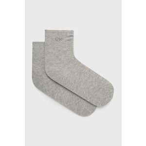 Ponožky Calvin Klein dámske, šedá farba vyobraziť