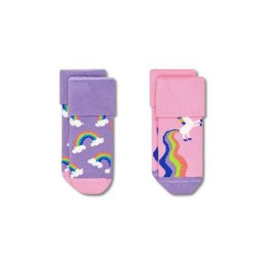 Happy Socks - Detské ponožky Rainbow & Unicor (2-pak) vyobraziť