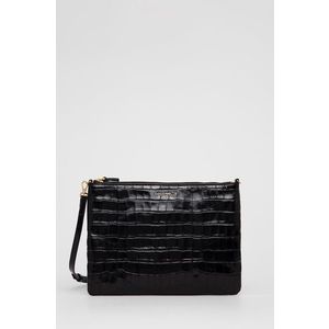 Kožená kabelka Coccinelle IV3 Mini Bag čierna farba vyobraziť