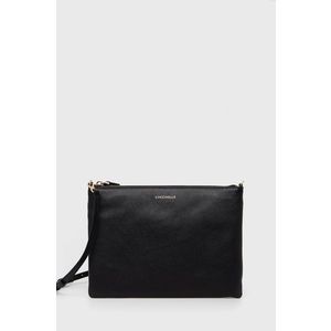 Kožená kabelka Coccinelle Mini Bag čierna farba vyobraziť