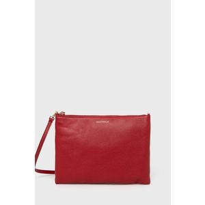 Kožená kabelka Coccinelle Mini Bag červená farba vyobraziť
