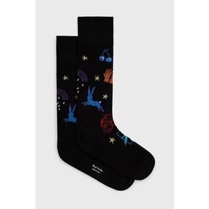 Ponožky Paul Smith pánske, čierna farba vyobraziť