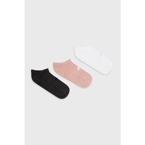 Ponožky 4F (3-Pack) dámske, ružová farba vyobraziť