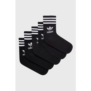 Ponožky adidas Originals (5-Pack) H65459 H65459-BLACK, čierna farba vyobraziť