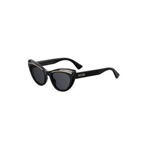 Slnečné okuliare Moschino dámske, čierna farba vyobraziť