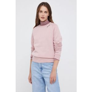 Mikina Pepe Jeans dámska, ružová farba, jednofarebná vyobraziť
