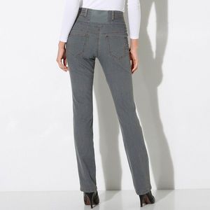 Blancheporte Rovné džínsy s vysokým pásom sivá 42 vyobraziť
