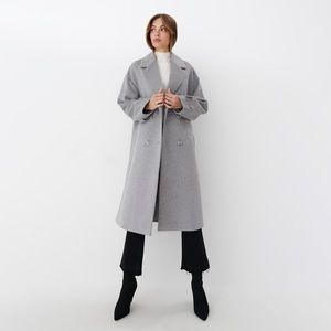Mohito - Dvojradový kabát - Šedá vyobraziť