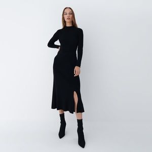 Mohito - Pletená midi sukňa - Čierna vyobraziť