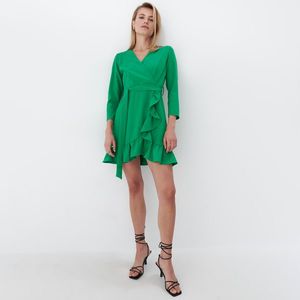 Mohito - Šaty s volánom - Zelená vyobraziť