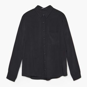 Cropp - Hladká košeľa - Čierna vyobraziť