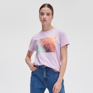 Cropp - Tričko s potlačou - Purpurová vyobraziť