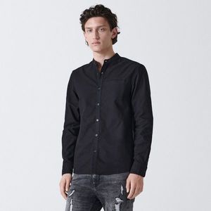 Cropp - Košeľa so stojačikom - Čierna vyobraziť