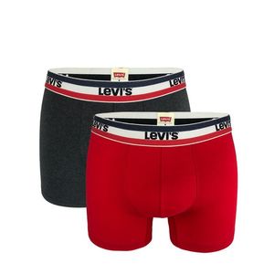 LEVI`S - 2 Pack - Sportswear red & black boxerky-XXL (105 - 115 cm) vyobraziť