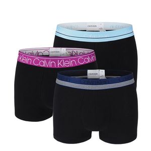 CALVIN KLEIN - 3PACK highlighted waistband blue boxerky - special limited edition-XL (101-106 cm) vyobraziť