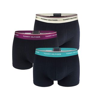 TOMMY HILFIGER - 3PACK premium essentials dark color boxerky s farebným pásom z organickej bavlny-L (89-100 cm) vyobraziť