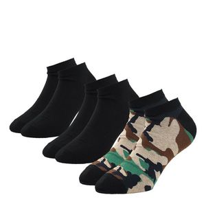 DIESEL - 3PACK army green camo členkové ponožky -43-46 vyobraziť