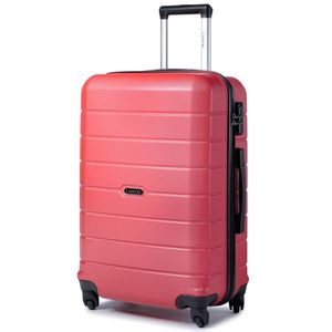 Červený cestovný kufor vyobraziť