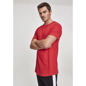 Pánske tričko URBAN CLASSICS Shaped Long Tee fire red Veľkosť: S, Pohlavie: pánske vyobraziť