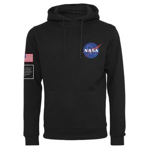 Pánska čierna mikina MR.TEE NASA Insignia Flag Hoody black Farba: black, Veľkosť: M vyobraziť