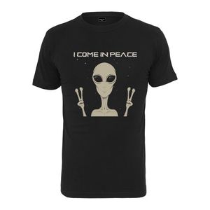 Pánske tričko MR.TEE I Come In Peace Tee Farba: black, Veľkosť: S vyobraziť