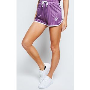 SIK SILK Dámske šortky SikSilk Stripe Print Runner purple Veľkosť: S vyobraziť