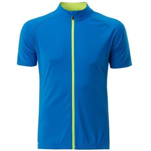 James & Nicholson Pánsky cyklistický dres na zips JN516 - Jasně modrá / jasně žlutá | M vyobraziť