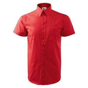 Adler (MALFINI) Pánska košeľa s krátkym rukávom Chic - Červená | L vyobraziť