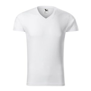 Adler (MALFINI) Pánske tričko Slim Fit V-neck - Bílá | L vyobraziť