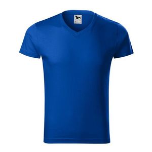Adler (MALFINI) Pánske tričko Slim Fit V-neck - Královská modrá | L vyobraziť