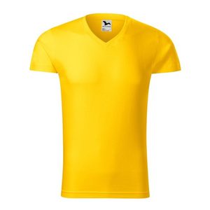 Adler (MALFINI) Pánske tričko Slim Fit V-neck - Žlutá | L vyobraziť