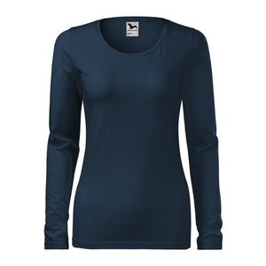 Adler (MALFINI) Dámske tričko s dlhým rukávom Slim - Námořní modrá | L vyobraziť